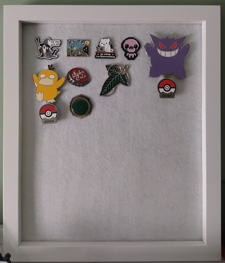 Enamel pin collection