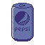 A two-colour pepsi can sprite with shading